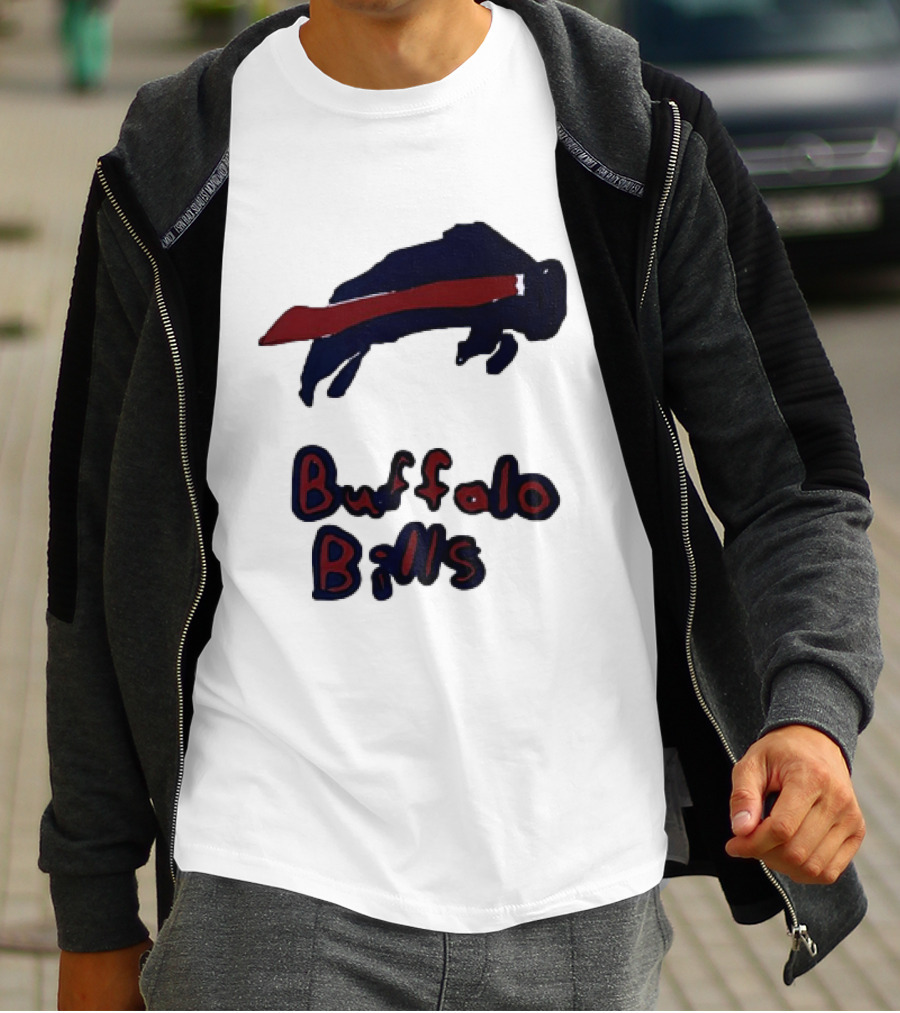 Buffalo Bills Iconic Blue Red Bison T-Shirt