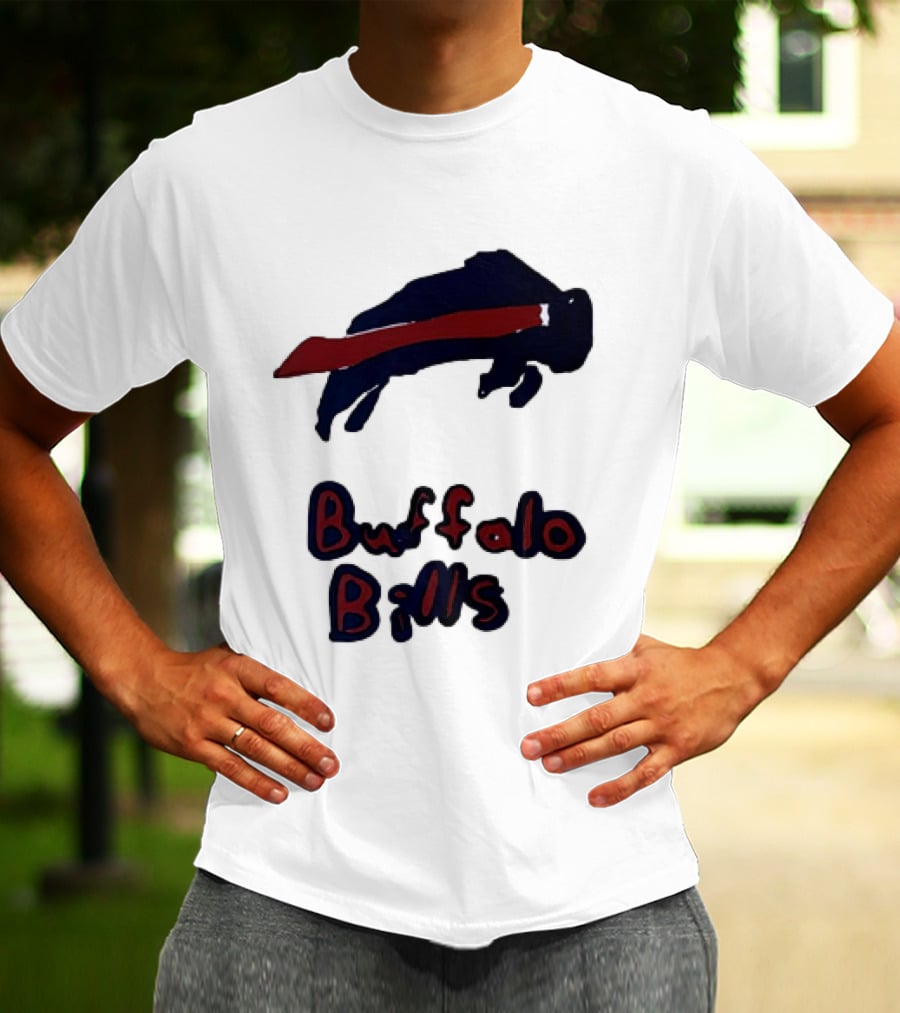 Buffalo Bills Iconic Blue Red Bison T-Shirt