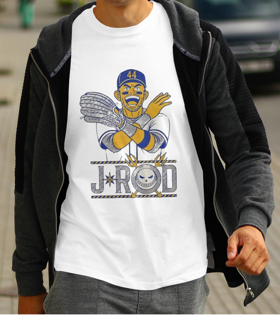 J Rod No Fly Zone 44 Cartoon Baseball T-Shirt