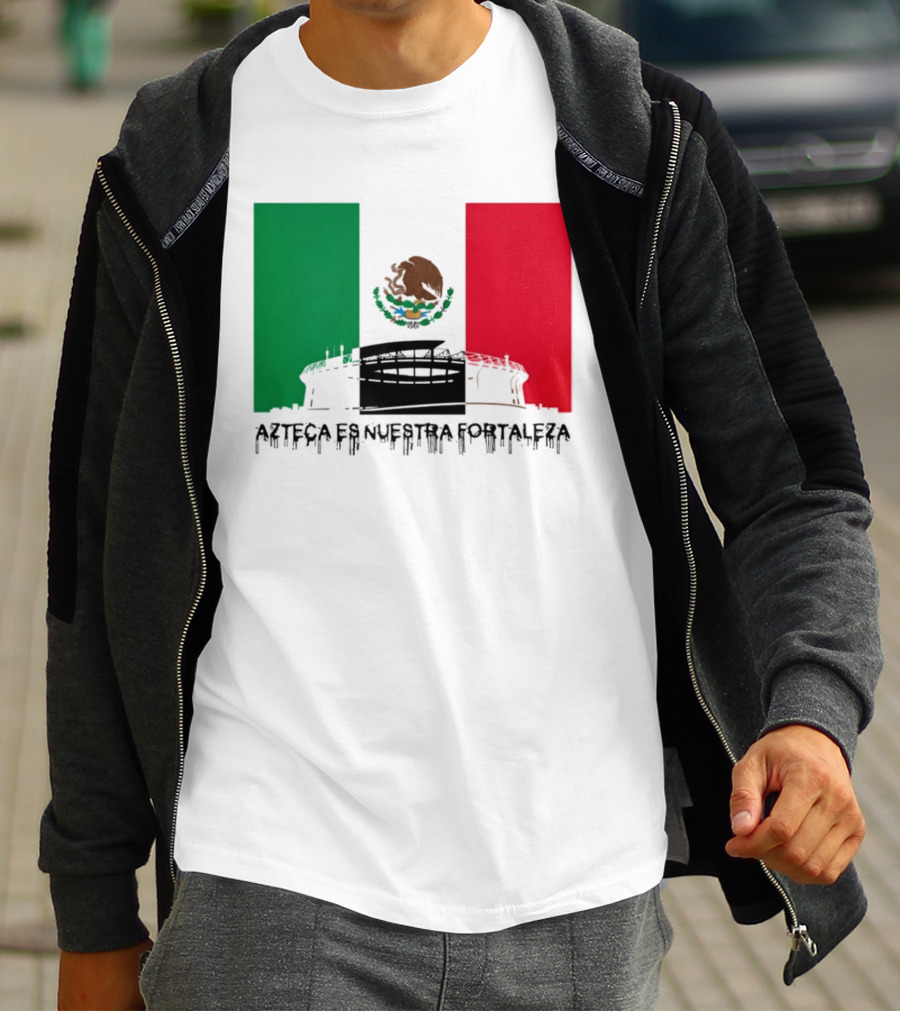 Estadio Azteca Es Nuestra Fortaleza Altitude Mexico Football T-Shirt