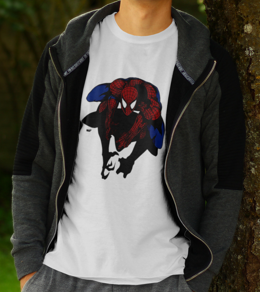 Spider Man Marvel Comics Dynamic Action Pose T-Shirt