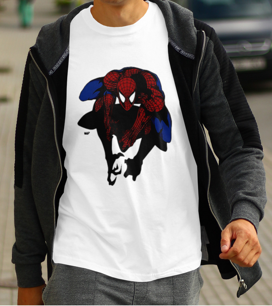 Spider Man Marvel Comics Dynamic Action Pose T-Shirt