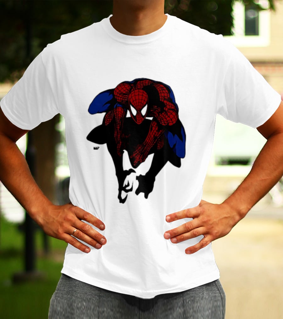 Spider Man Marvel Comics Dynamic Action Pose T-Shirt