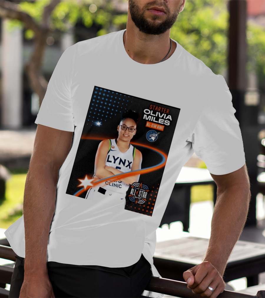 Starter Olivia Miles All Star Debut Lynx AT&T WNBA All Star Chicago T-Shirt