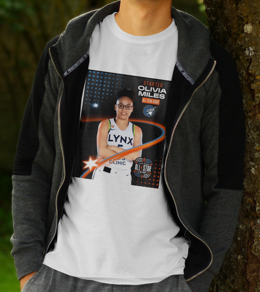 Starter Olivia Miles All Star Debut Lynx AT&T WNBA All Star Chicago T-Shirt
