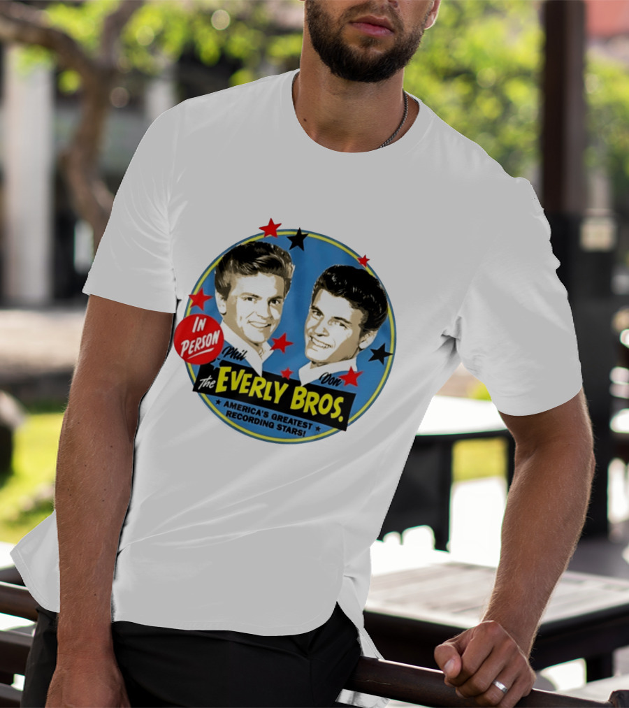 In Person Phil And Don The Everly Bros America's Greatest Recording Stars T-Shirt