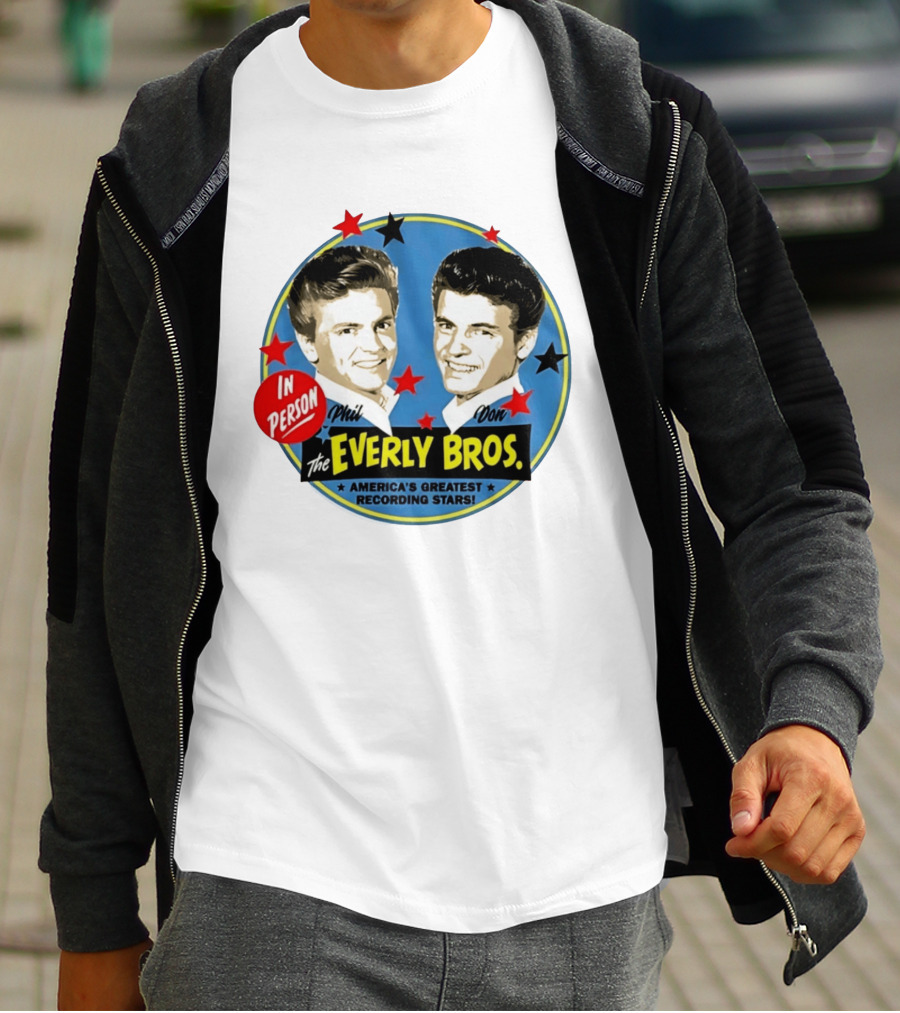 In Person Phil And Don The Everly Bros America's Greatest Recording Stars T-Shirt