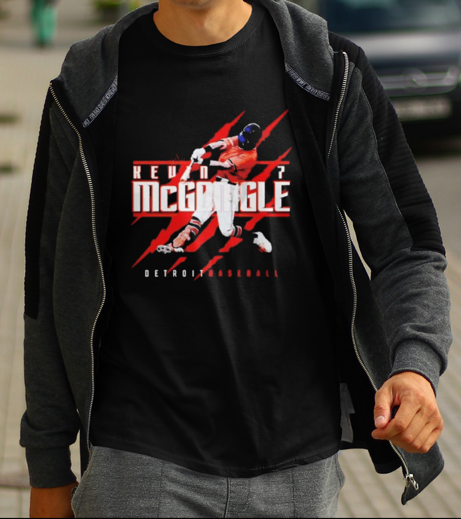 Kevin McGonigle Detroit Baseball Claws T-Shirt