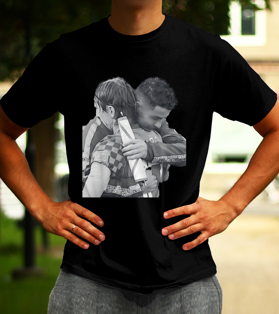 Luka Modric Cristiano Ronaldo Embrace Football Respect UEFA Nations League Croatia Portugal T-Shirt
