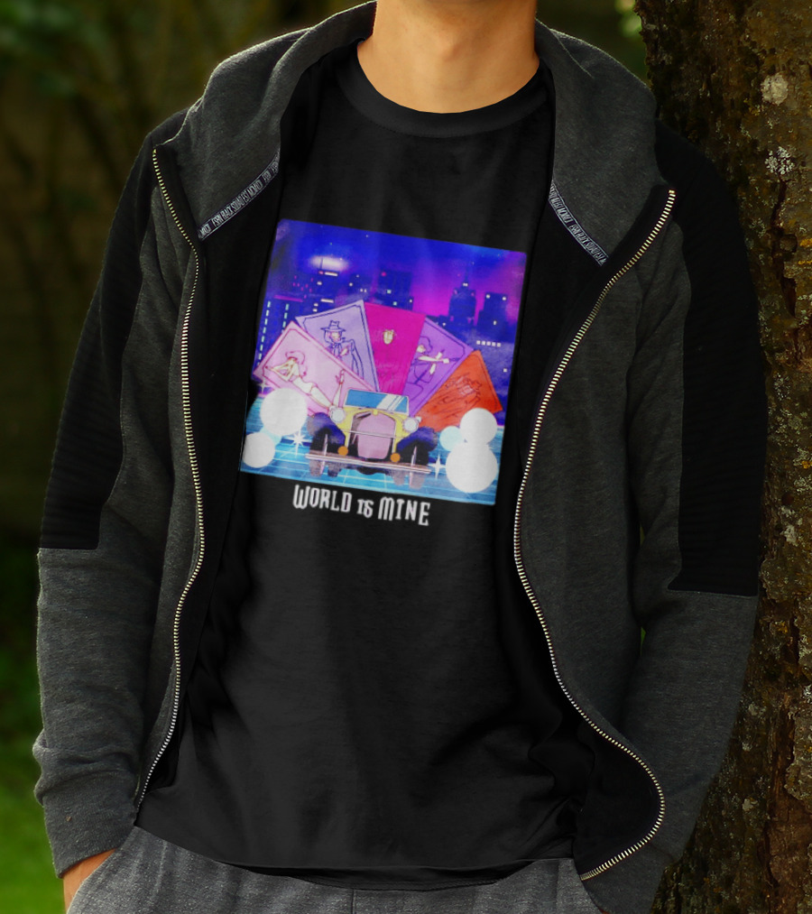 Lupin The Third Cast Classic Car Cityscape World Is Mine T-Shirt