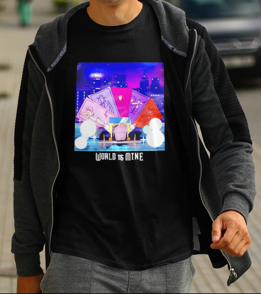 Lupin The Third Cast Classic Car Cityscape World Is Mine T-Shirt