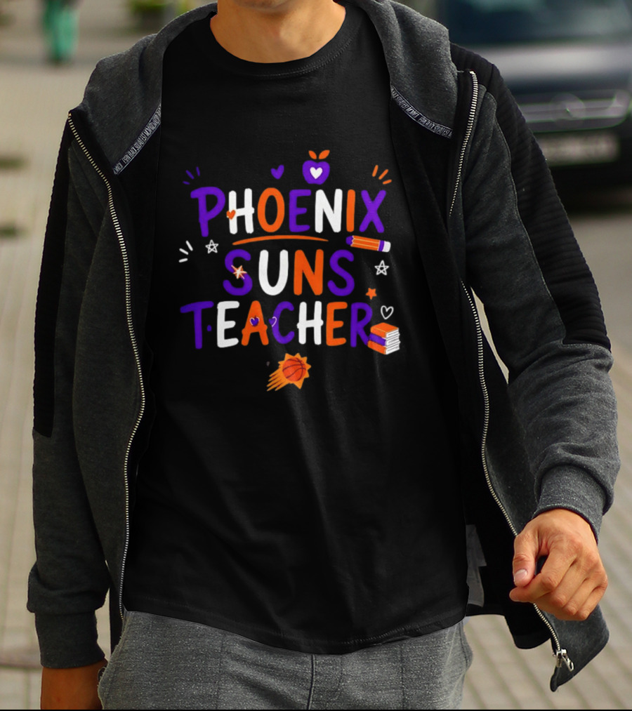 Phoenix Suns Teacher Back To School Basketball NBA T-Shirt