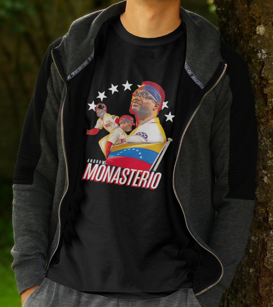 Venezuelan Pride Andruw Monasterio Red Sox Baseball Star T-Shirt
