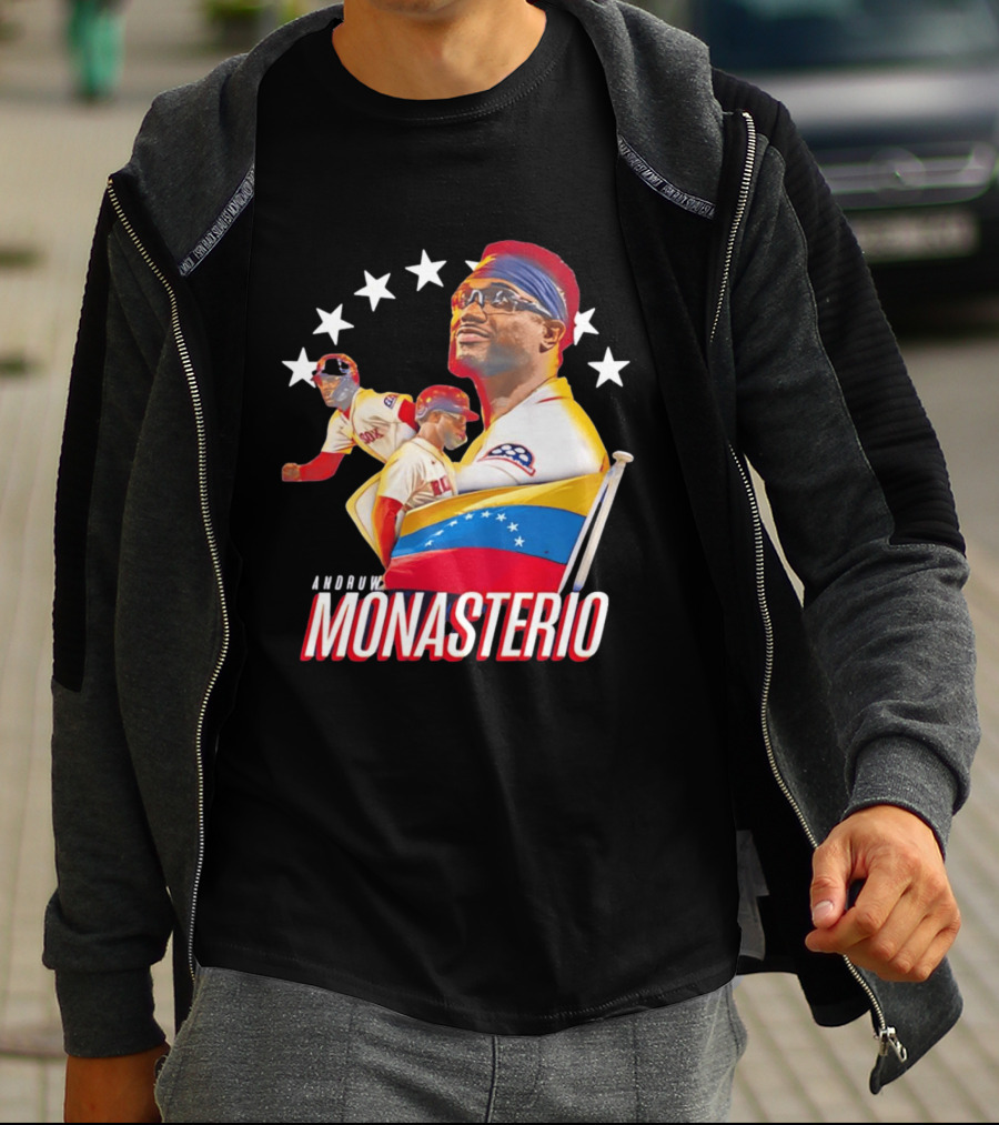 Venezuelan Pride Andruw Monasterio Red Sox Baseball Star T-Shirt