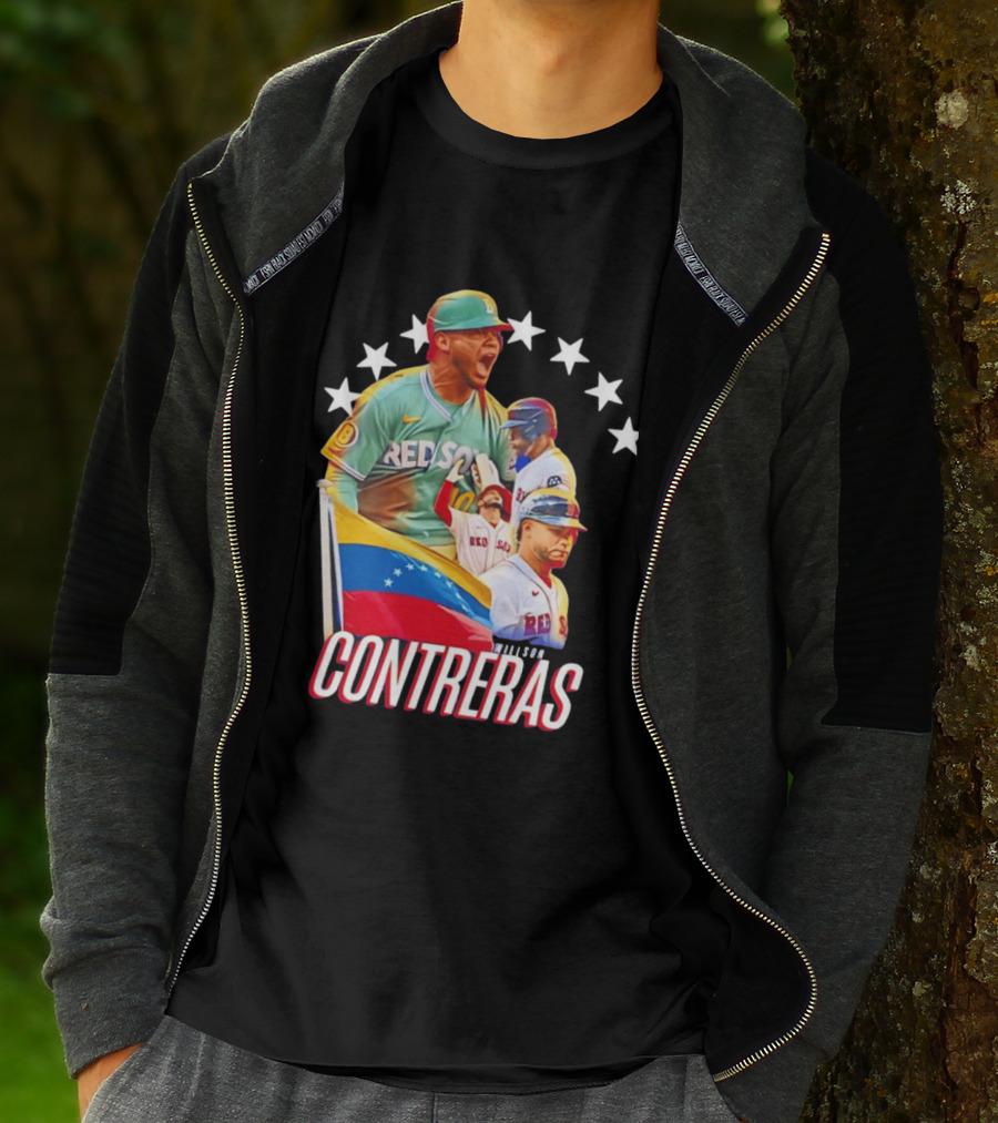 Venezuelan Baseball Pride Willson Contreras Red Sox Team Spirit T-Shirt