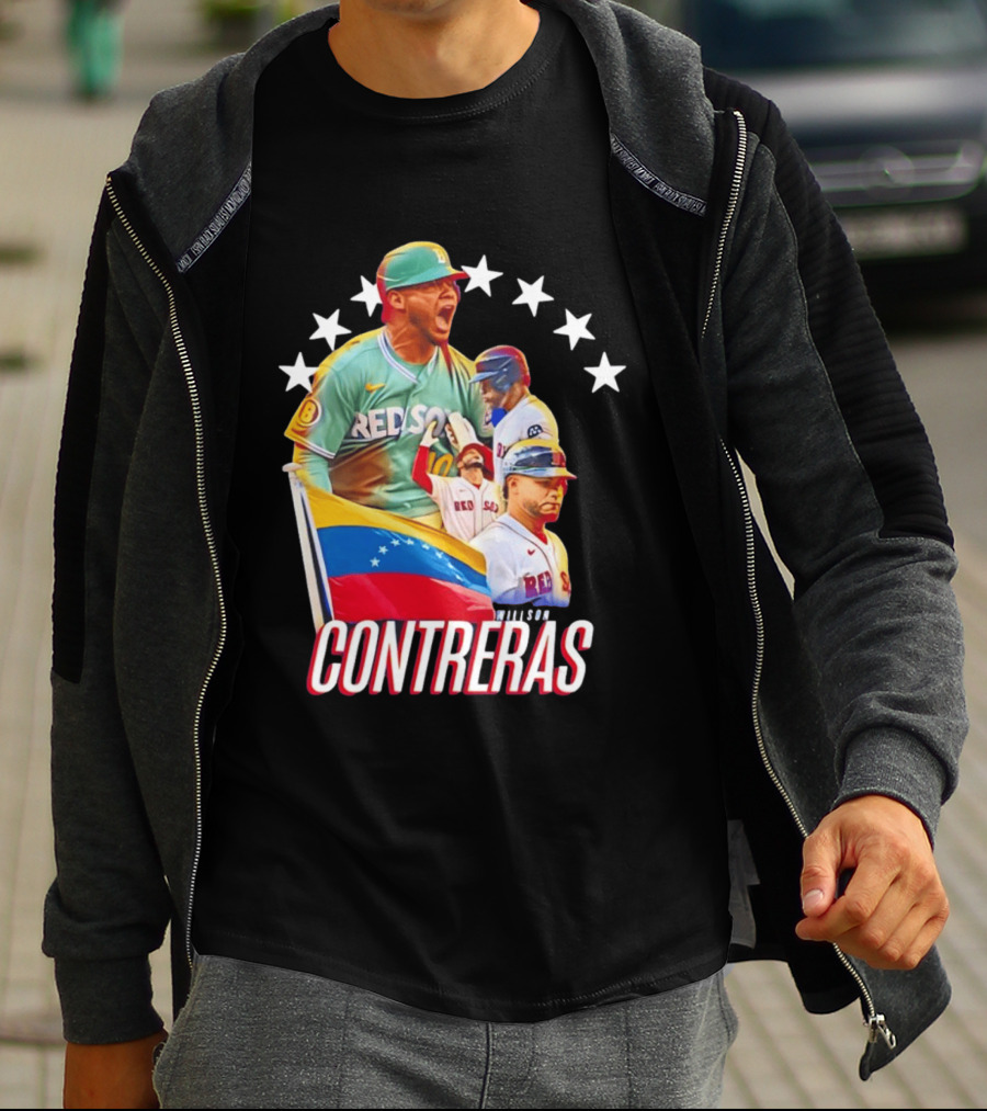 Venezuelan Baseball Pride Willson Contreras Red Sox Team Spirit T-Shirt