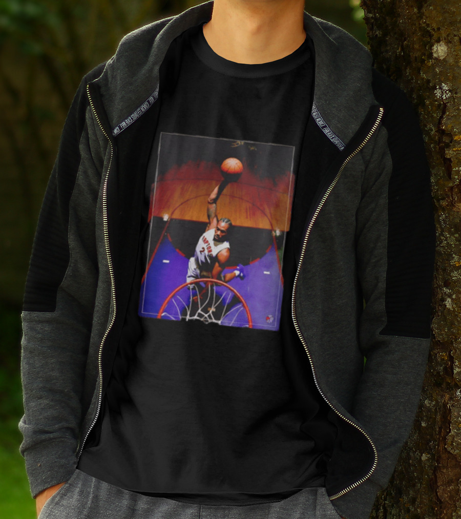 Vince Carter Toronto Raptors 15 Half Man Half Amazing Iconic Dunk T-Shirt
