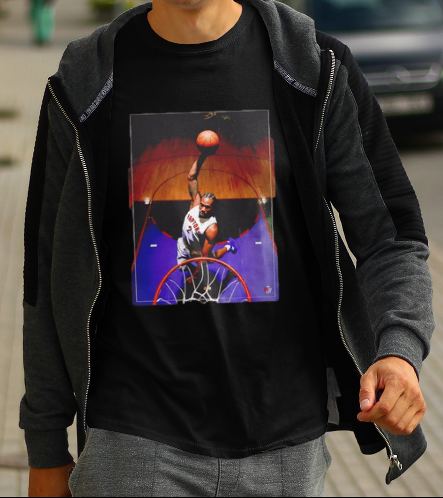 Vince Carter Toronto Raptors 15 Half Man Half Amazing Iconic Dunk T-Shirt