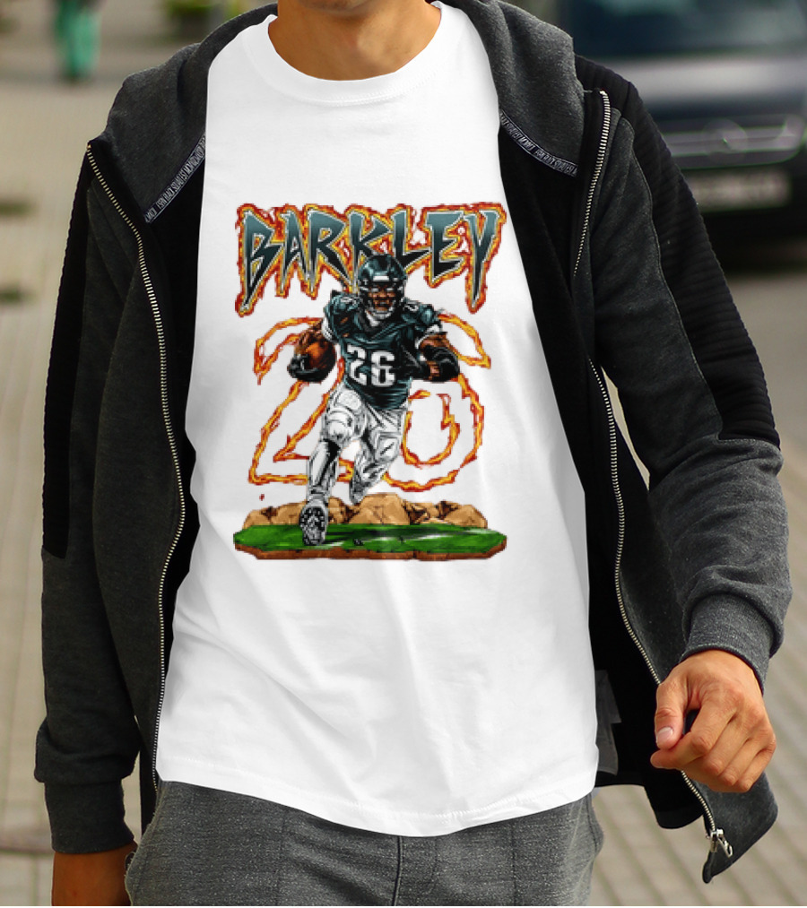 Barkley 26 Philadelphia Football Running Back T-Shirt