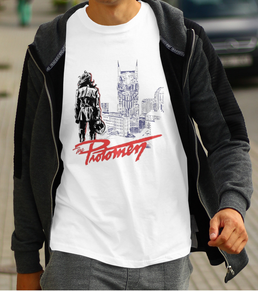 The Protomen Nashville Skyline Synthwave Rock Opera T-Shirt