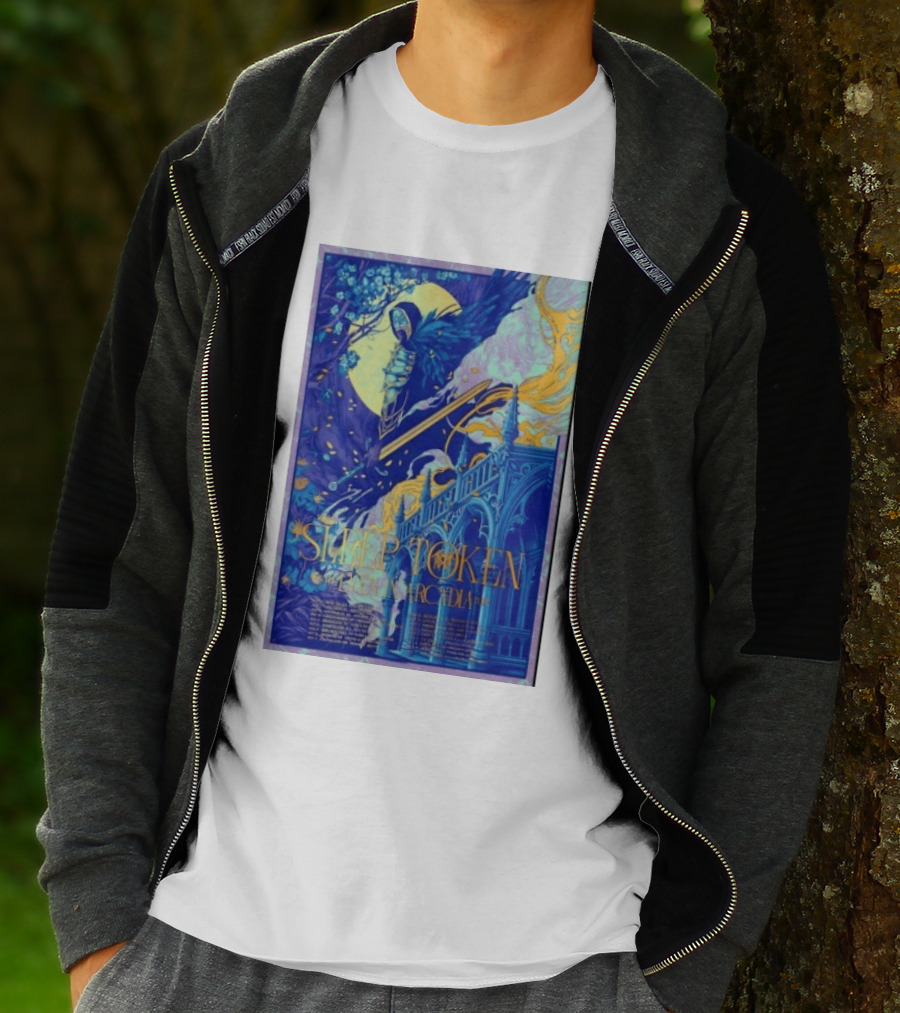 Sleep Token Even In Arcadia Angelic Moonlit Gothic Architecture T-Shirt