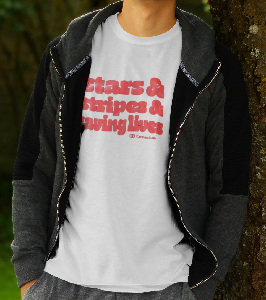 Stars And Stripes And Saving Lives ConnectLife T-Shirt