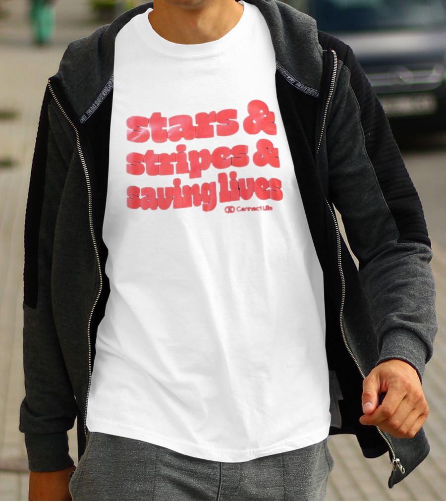 Stars And Stripes And Saving Lives ConnectLife T-Shirt