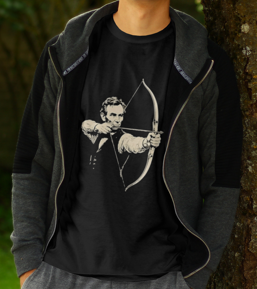 Abraham Lincoln Archery Archer United States 16th President POTUS American T-Shirt