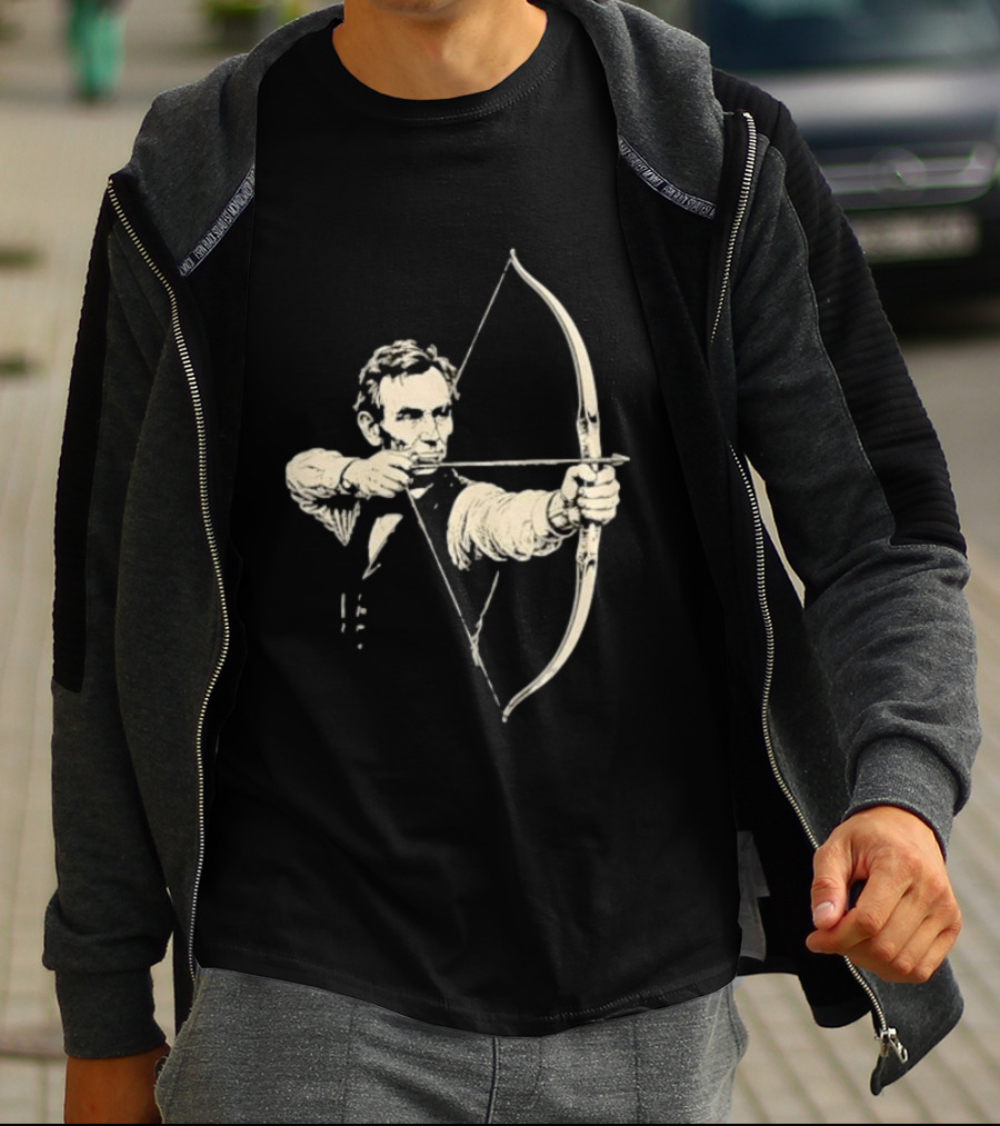 Abraham Lincoln Archery Archer United States 16th President POTUS American T-Shirt