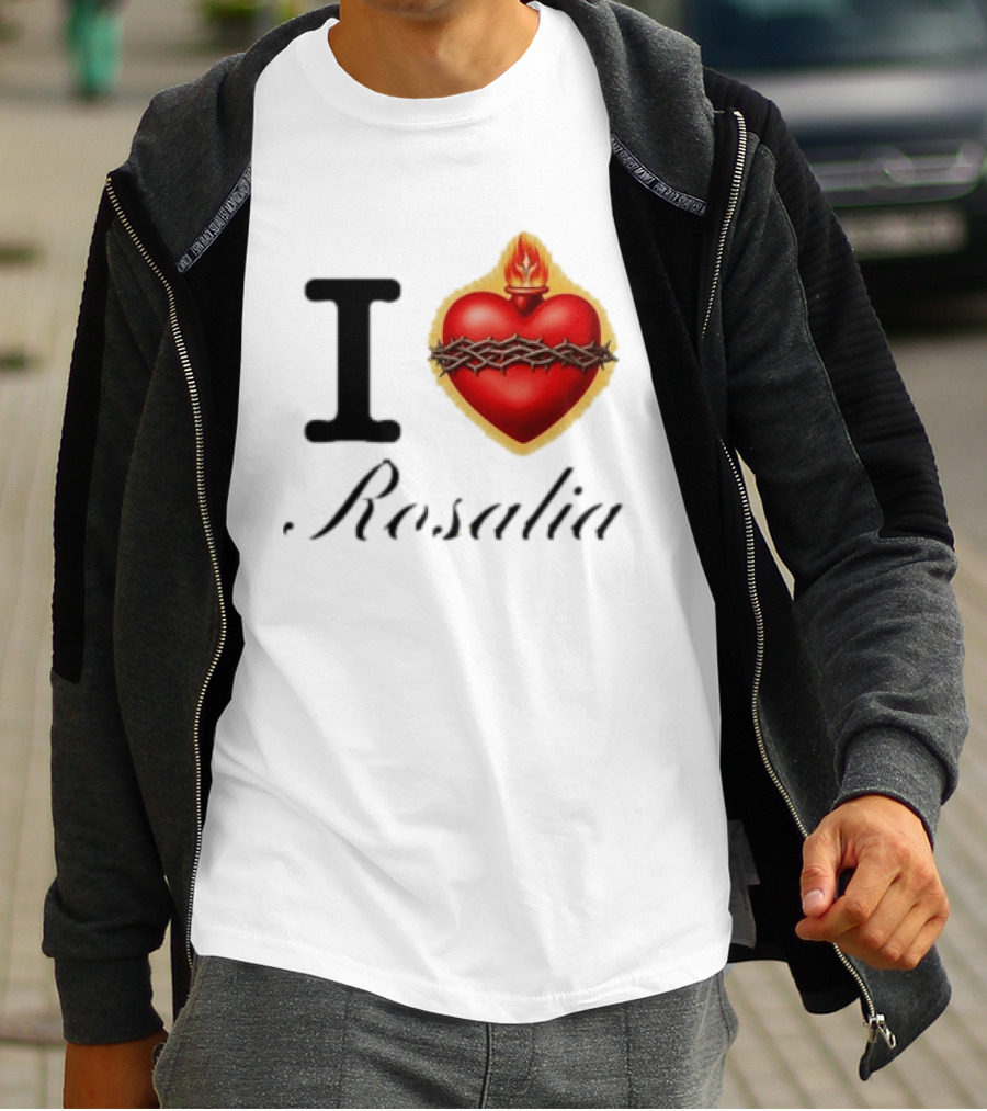 I Love Rosalia Alexa Demie Wear LUX Tour 2026 Sacred Heart Flame Thorn T-Shirt