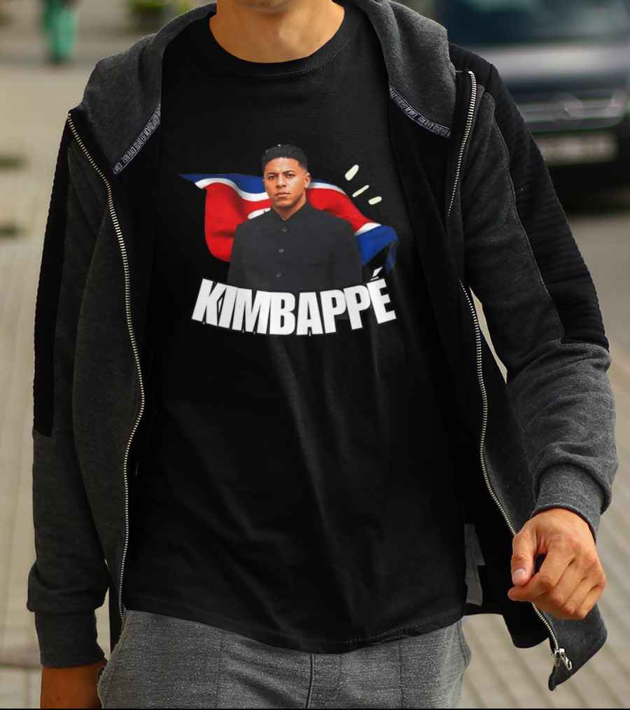 Kimbappe North Korea Mashup Flag T-Shirt