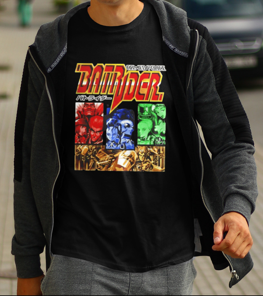 Armed Police Batrider Arcade Game Characters Raizing Shoot Em Up T-Shirt