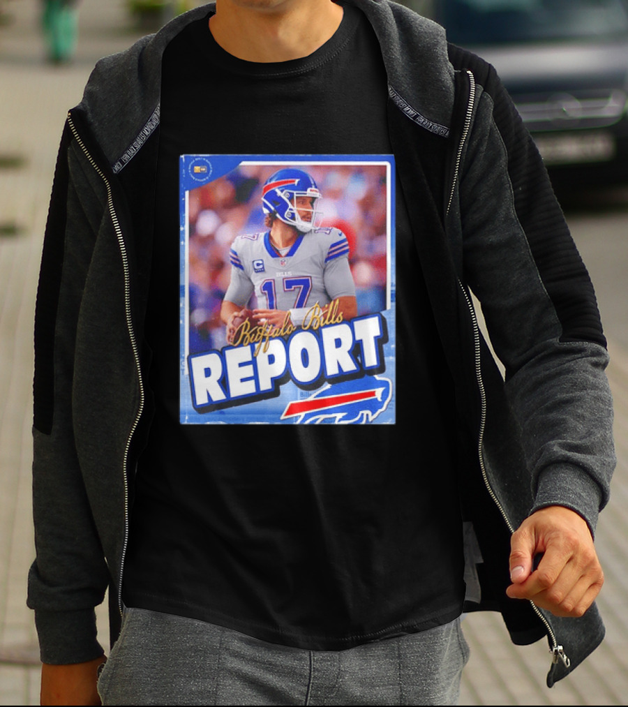 Buffalo Bills Report Josh Allen Number 17 T-Shirt