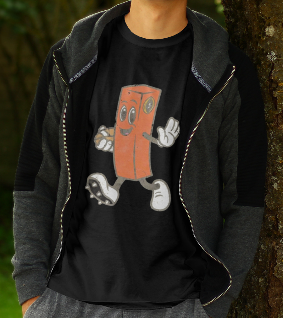Cleveland Browns Chomps Mascot Football Player T-Shirt