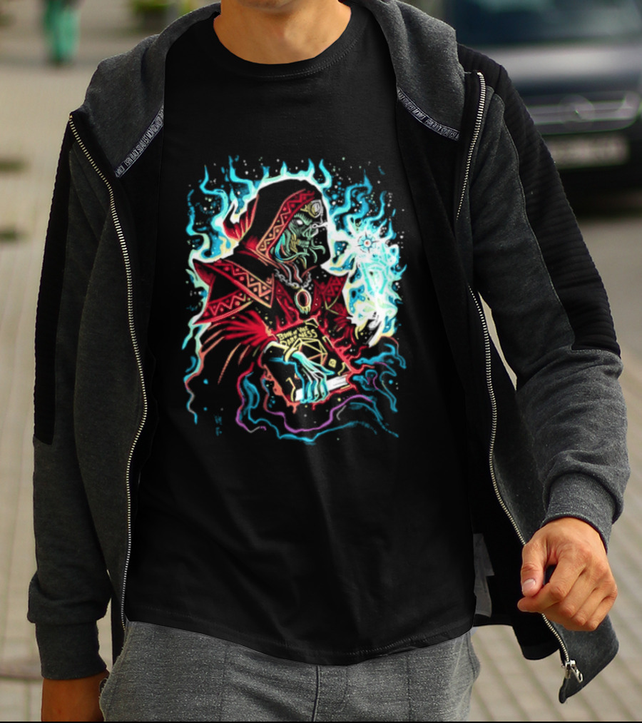 Lich Wizard Dungeons And Dragons Book Of Vile Darkness Tabletop Gaming Magic T-Shirt