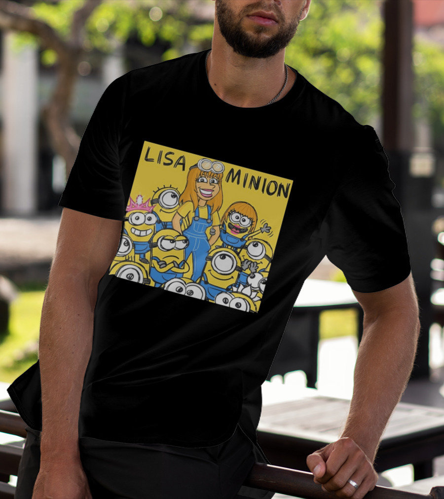 Lisa Minion Characters Cartoon Group Fun Playful Adventure T-Shirt