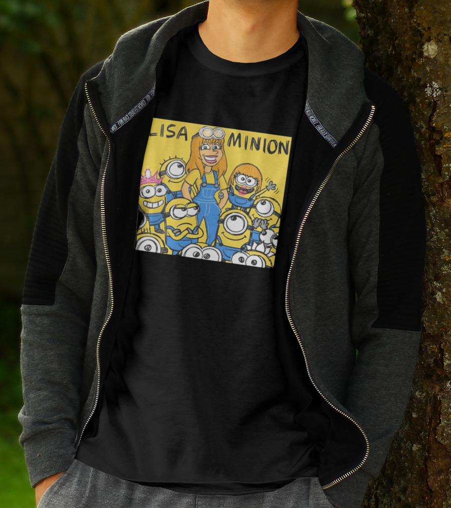 Lisa Minion Characters Cartoon Group Fun Playful Adventure T-Shirt