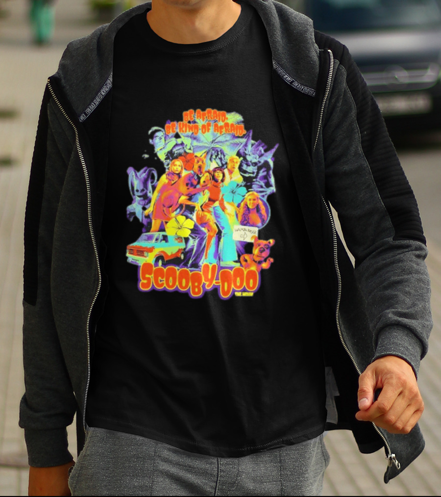 Scooby Doo Mystery Inc Be Afraid Be Kind Of Afraid Hamburger Van T-Shirt