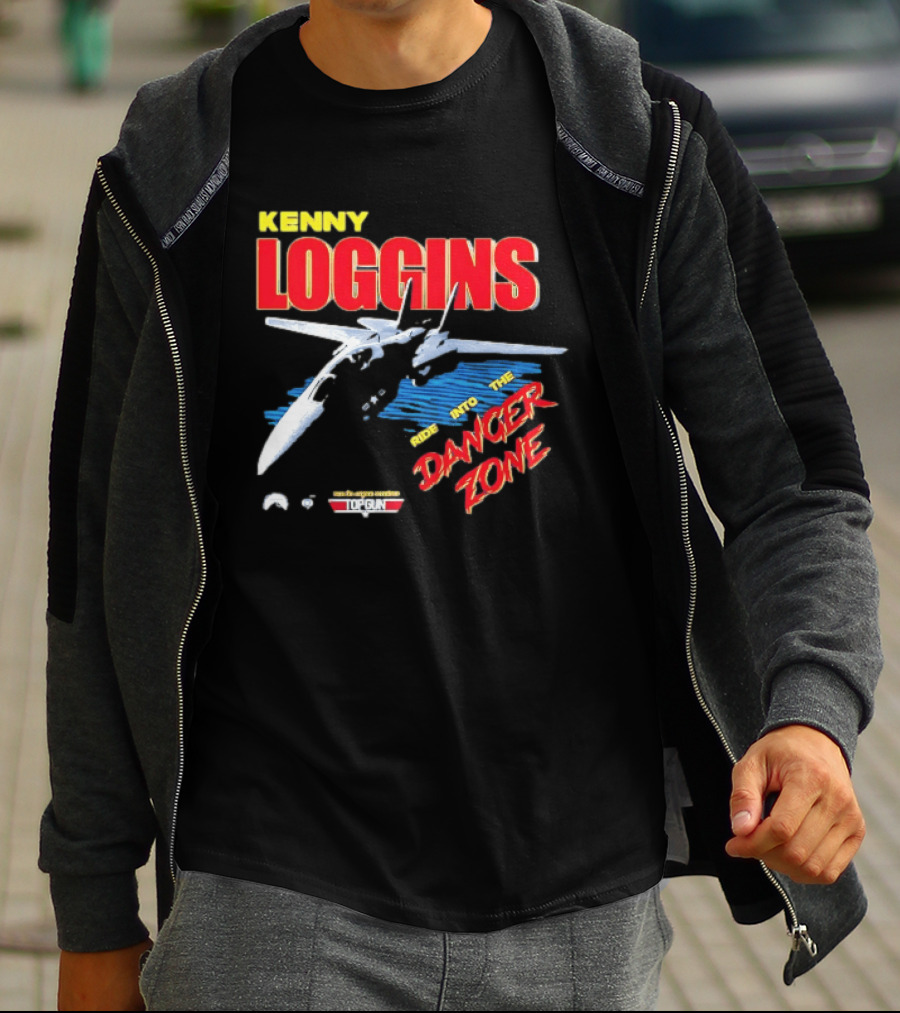 Kenny Loggins Ride Into The Danger Zone Top Gun Original Soundtrack T-Shirt