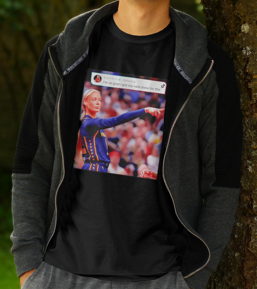 Sophie Cunningham Pointing I'm So Glad I Got My Nails Done Basketball Moment T-Shirt