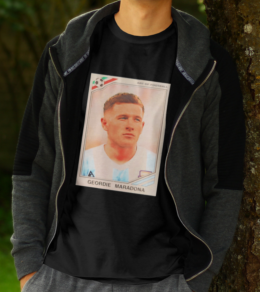 Geordie Maradona Art Of Football Argentina National Team T-Shirt