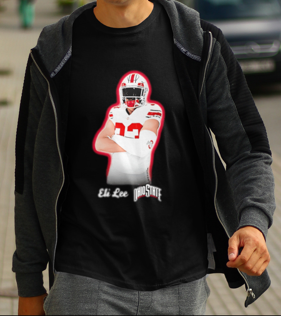 Ohio State Buckeyes Eli Lee 33 Football Player T-Shirt