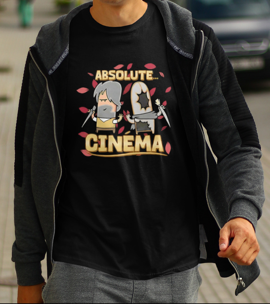 Guillaume Broche Carbot Animation Absolute Cinema Leaves And Characters T-Shirt