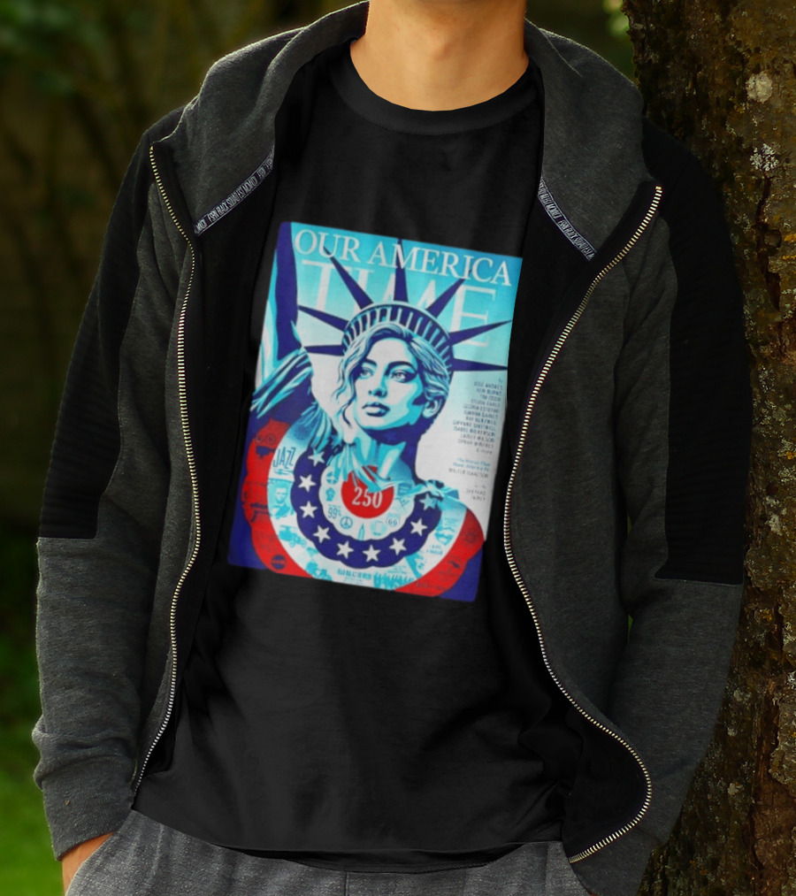 Our America Time 250 Shepard Fairey Statue Of Liberty Walter Isaacson T-Shirt