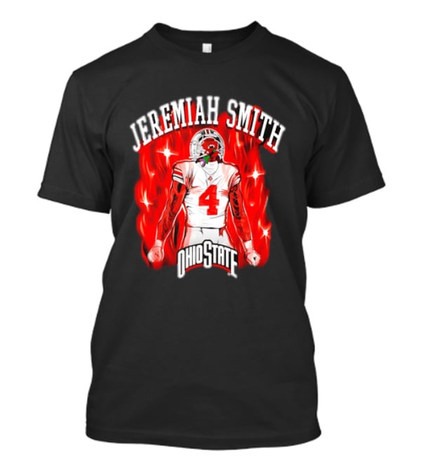 Jeremiah Smith Ohio State Buckeyes Number 4 Football Player T-Shirt