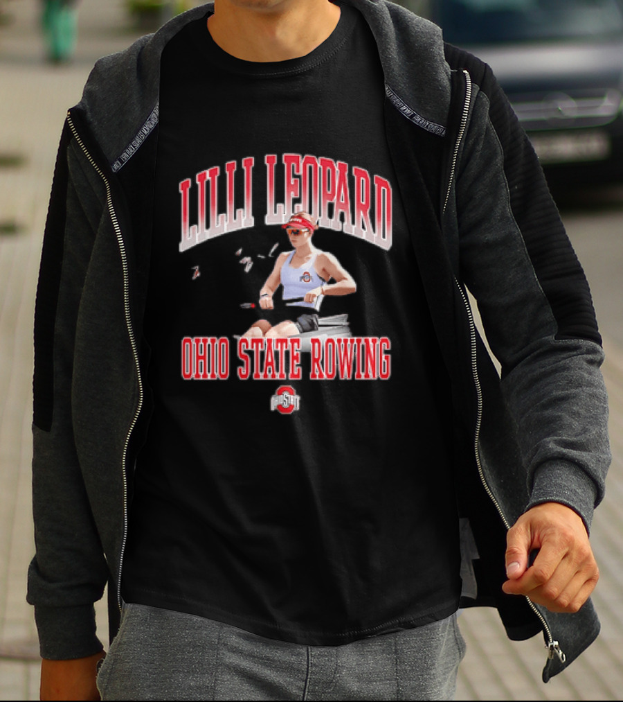 Lilli Leopard Ohio State Rowing T-Shirt