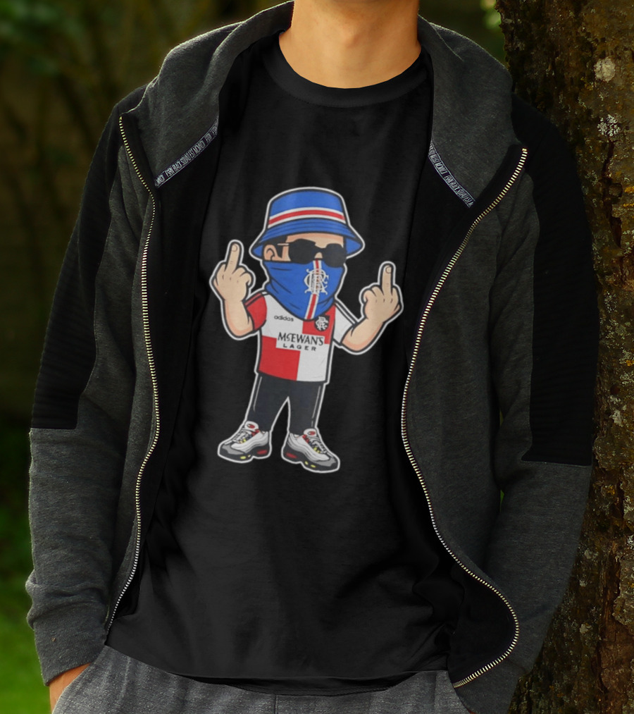 Rangers Streetwear Adidas McEwans Lager Football Ultra Gesture T-Shirt