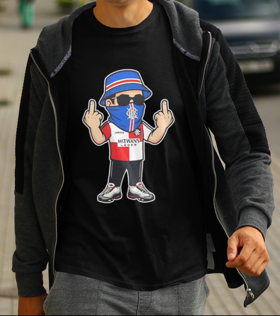 Rangers Streetwear Adidas McEwans Lager Football Ultra Gesture T-Shirt
