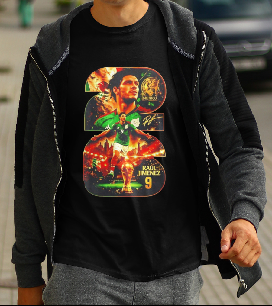 Raul Jimenez 9 Mexico Soccer Legend T-Shirt