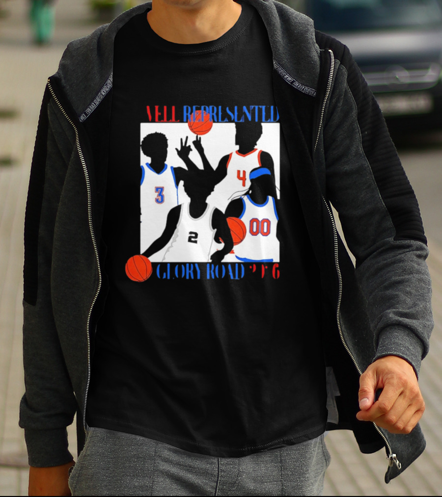 Well Represented Glory Road Basketball Team 2026 Number 3 4 2 00 T-Shirt